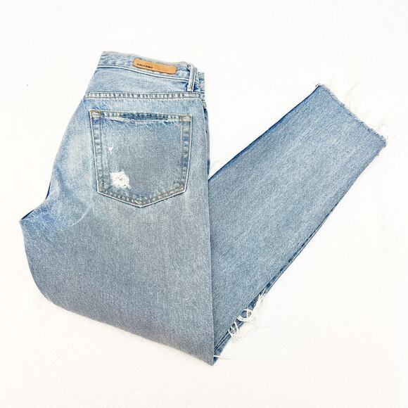 GRLFRND Karolina A Little More Love Straight Leg Light Wash Denim Jeans Size 29 - Picture 9 of 9